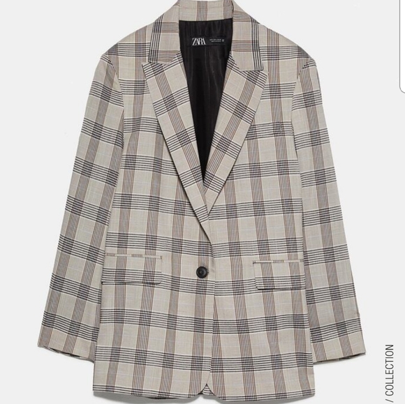 ZARA Plaid Blazer - Picture 4 of 6